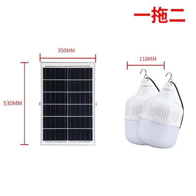 100 Вт светодиодная солнечная лампочка IP65 водонепроницаемая с регулируемым 2700K-6500K для наружного освещения сада