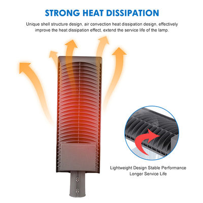 Водонепроницаемый светодиодный уличный фонарь IP66 с эффективностью 120 лм/Вт и широким напряжением AC85-265В для автомагистралей