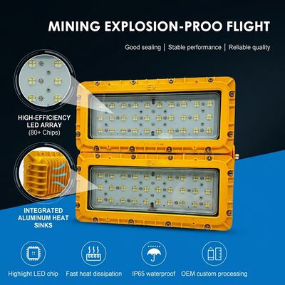 Взрывозащищенный прожектор LUMILEDS LM-80 600W LED ATEX Ex db mb IIb T6 72000LM IP65 для освещения больших опасных зон