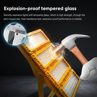 ATEX Ex db mb IIb T6 600 Вт Светодиодный взрывозащищенный прожектор LUMILEDS LM-80 72000LM IP65 Освещение для опасных зон на больших площадях