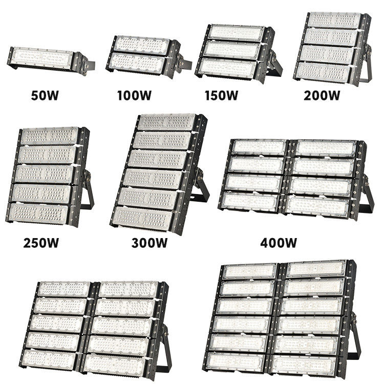 IP66 Водонепроницаемый светодиодный прожектор мощностью от 50 Вт до 600 Вт с регулировкой яркости, модульный, для наружного освещения