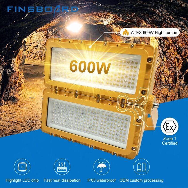 600 Вт светодиодный взрывозащитный светодиодный светодиод ATEX IIB T6 IP65 RFEPL8280