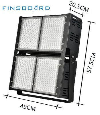 Снижаемое светодиодное освещение стадиона 6500w 45° Угол объектива