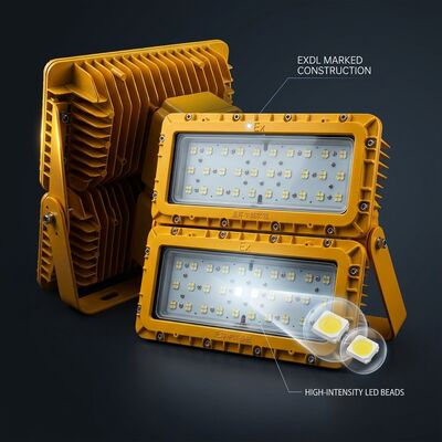 Взрывозащищенный прожектор LUMILEDS LM-80 600W LED ATEX Ex db mb IIb T6 72000LM IP65 для освещения больших опасных зон
